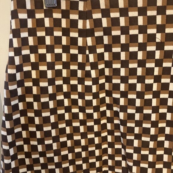 Cider Brown Op-Art Mini Skort NWT - Picture 5 of 9